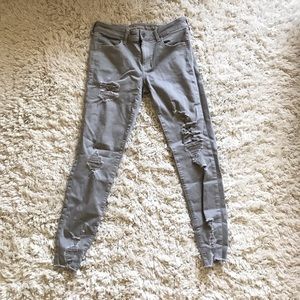 Gray Distressed Jeans